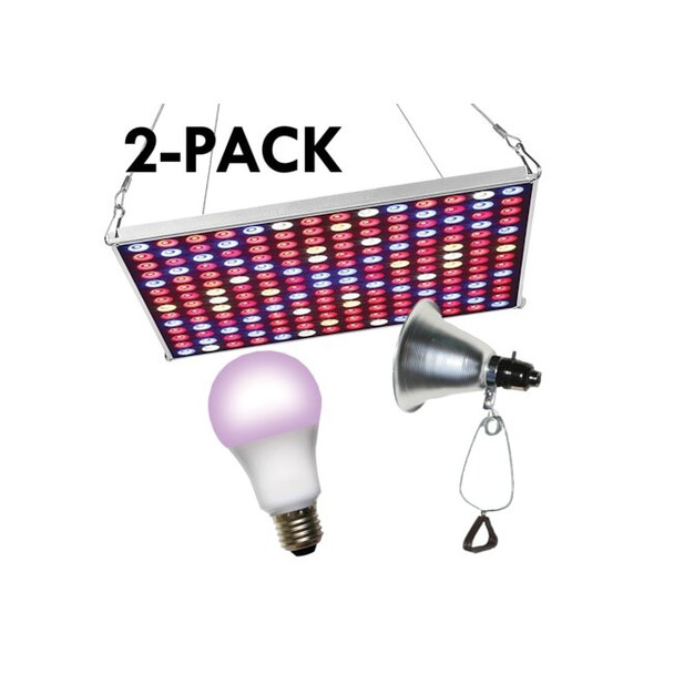 LED Grow Panel & Clamp On Red & Blue Spectrum Grow Light Kit 6 Pcs Kit,PK2