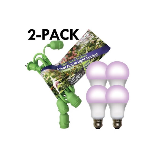 Grow System 4 Socket & LED Red & Blue Spectrum Grow Light Kit 10 Pcs Kit,PK2