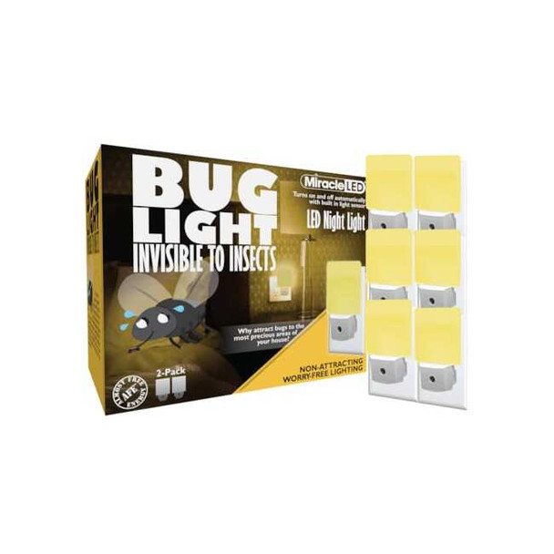 Bug Light Night Light Amber Glow to Protect your Precious Areas, PK6
