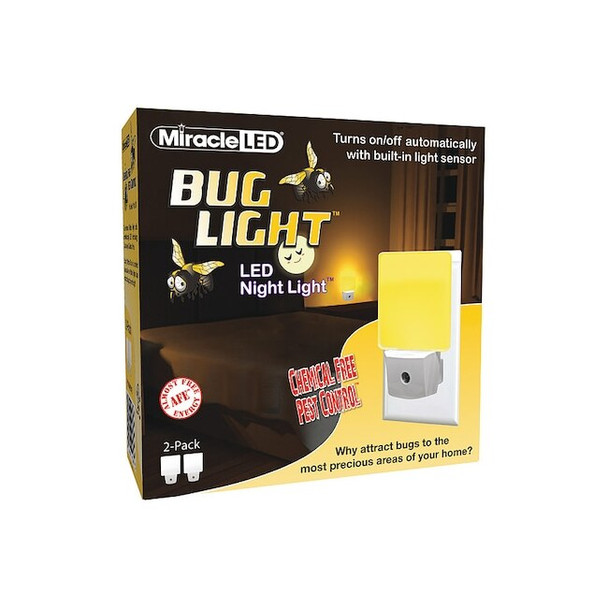 Bug Light Night Light Amber Glow to Protect your Precious Areas, PK2