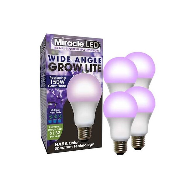 Miracle Led LightBulb,RedBlueSpc Mlt Pt LED,11W,PK4 602154