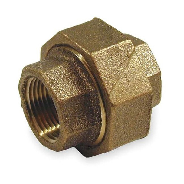 Union Red Brass Union, 2 in Female NPT X 2 in Female NPT