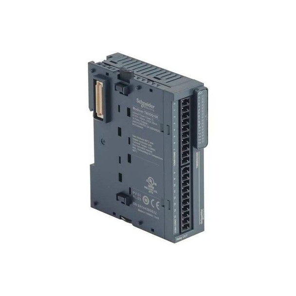 Schneider Electric Ext Module,TM3,0 inputs,16 outputs TM3DQ16R