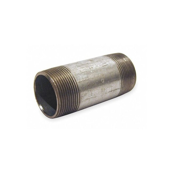Beck 2-1/2" MNPT x 10-1/2" TBE Galvanized Steel Pipe Nipple Sch 40 0331044404