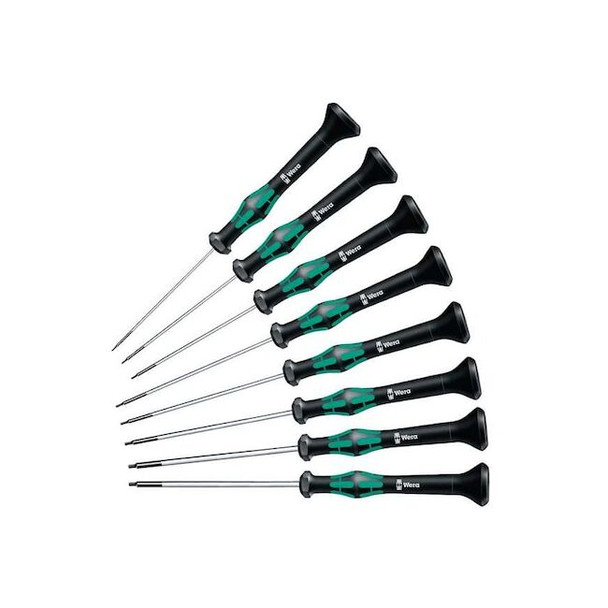 Wera Precision Screwdriver Set,Hex,SAE,8 pcs 05345274001