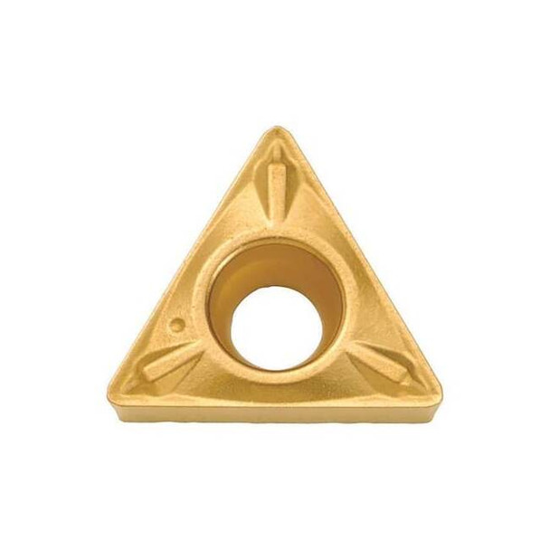 Triangle Turning Insert, Triangle, 1/4 in, TCMX, 0.0156 in, Carbide