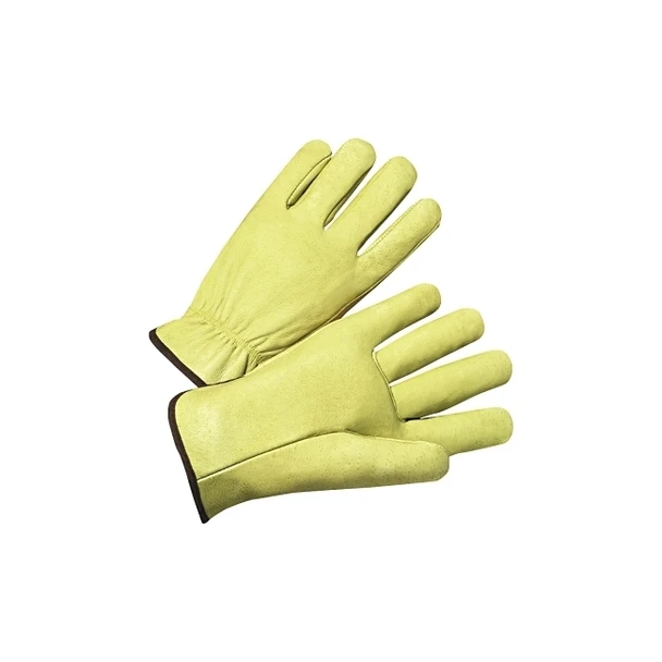 Standard Grain Pigskin Driver Gloves, X-Large, Unlined, Tan Pack of 12