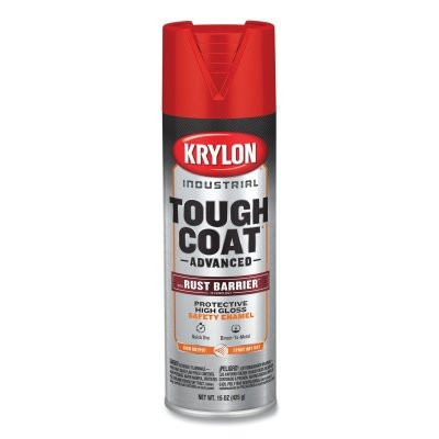 Tough Coat® Advanced with Rust Barrier® Technology Spray Paint, 15 oz, Safety Red, Gloss