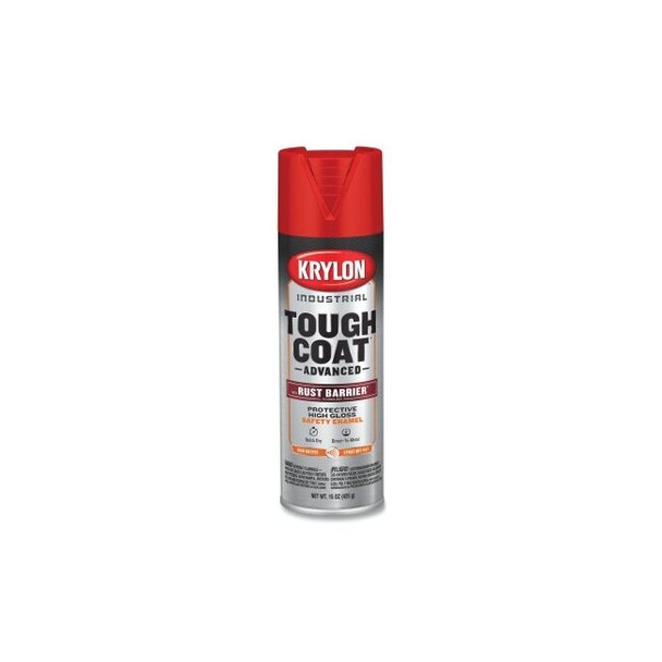 Tough Coat® Advanced with Rust Barrier® Technology Spray Paint, 15 oz, Safety Red, Gloss