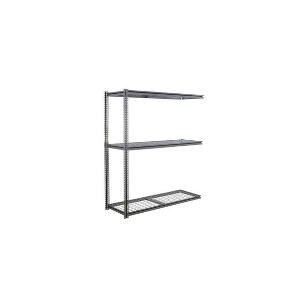 Global Industrial 3 Shelf Standard Duty Boltless Shelving Z Beam Add On 96Wx24Dx