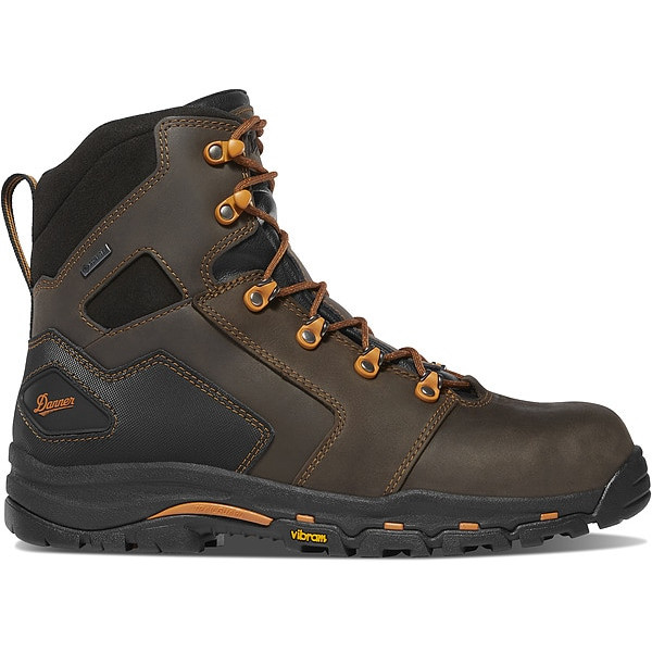 Danner Men's 6-Inch Work Boot, Brown/Orange, 10 1/2, 13879 13879-10.5EE