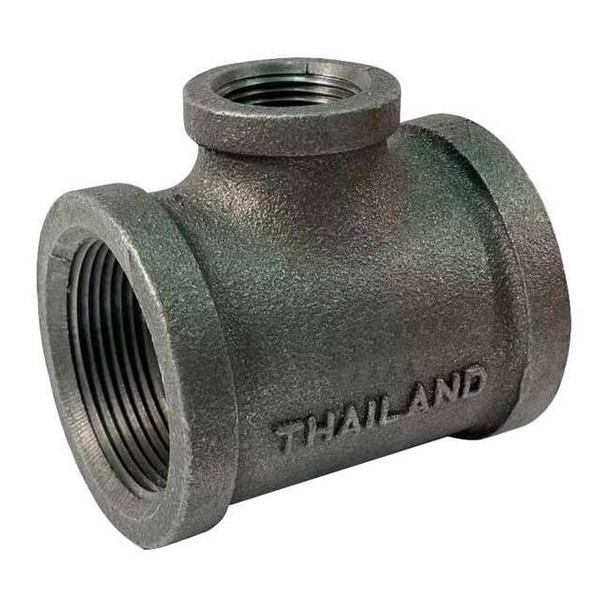 Reducing Tee Reducing Tee, 2" x 3" Pipe, FNPT, Malleable Iron, Class 150