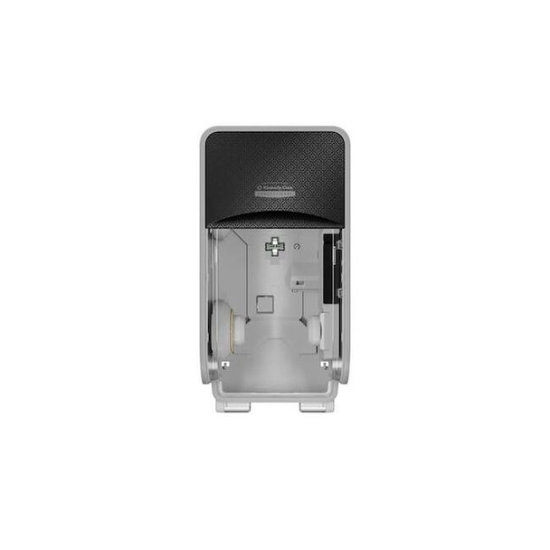 Toilet Paper Dispenser, Coreless, Vertical Double Roll, Plastic, Black