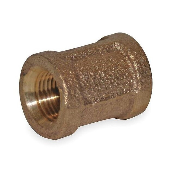 Coupling Red Brass Coupling, 1 1/2 in Female NPT X 1 1/2 in Female NPT