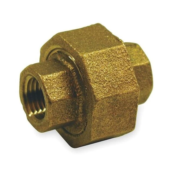 Union Red Brass Union, 1 1/2 in Female NPT X 1 1/2 in Female NPT