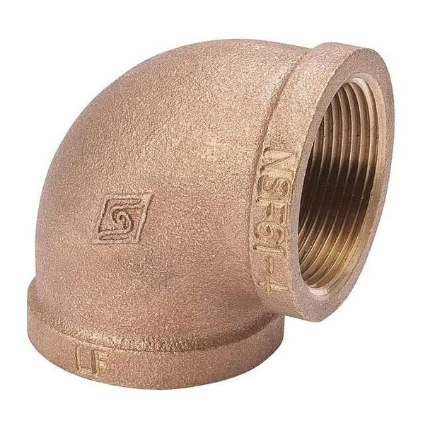 90 Degrees Elbow Brass 90 Degrees Elbow, 1/8 in Female NPT X 1/8 in Female NPT