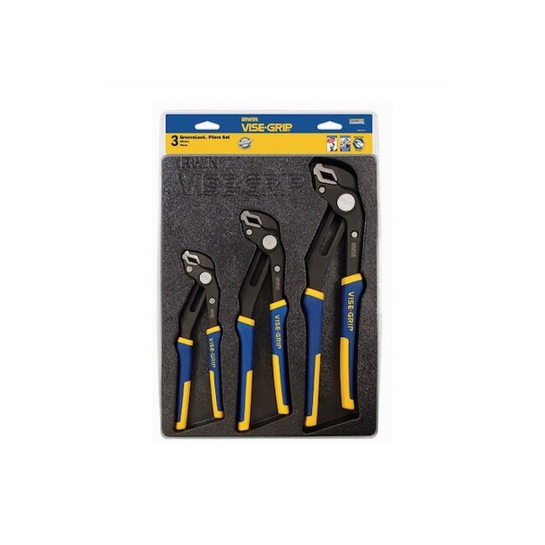 Irwin GrooveLock Pliers Tray Set,3 pcs. 2078710