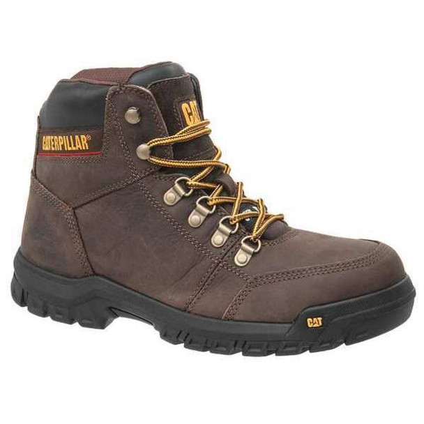 Men's 6-Inch Work Boot, 10 1/2 W, Steel Toe, 5 1/2 in H, Seal Brown, P90803