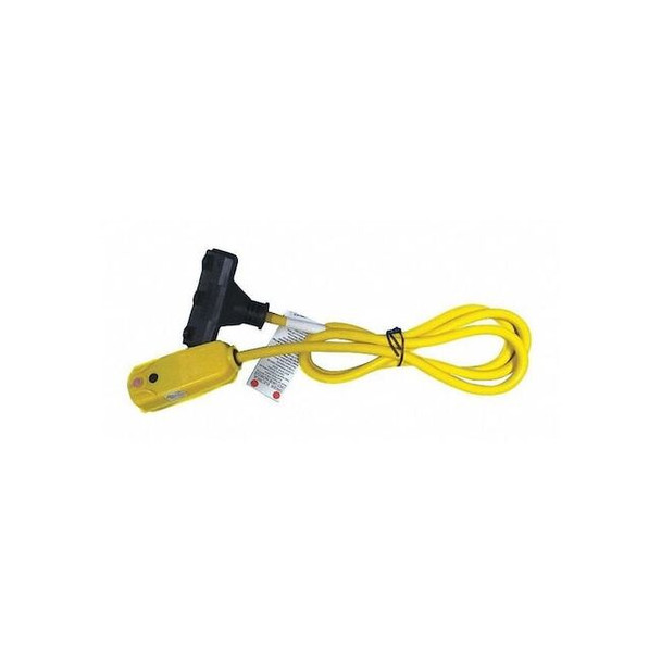 Plug-In GFCI,6.0 ft. Cord L,Yellow (Formerly Power First)