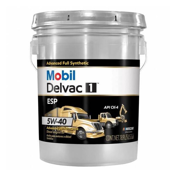 Mobil MOBIL DELVAC 1 ESP 5W-40, 5GA PAIL 122265