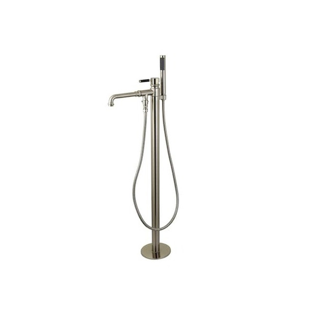 Kingston Brass Freestanding Tub Faucet, Brushed Nickel, Freestanding KS7038DKL