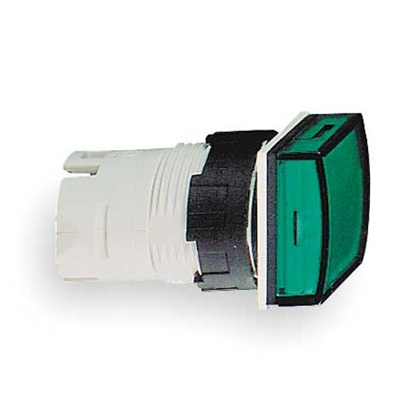 Schneider Electric Pilot Light Head, Green, LED, 16 mm ZB6CV3