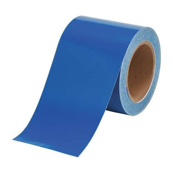 Brady Banding Tape,Blue,4 In. W,90 ft. L 36289