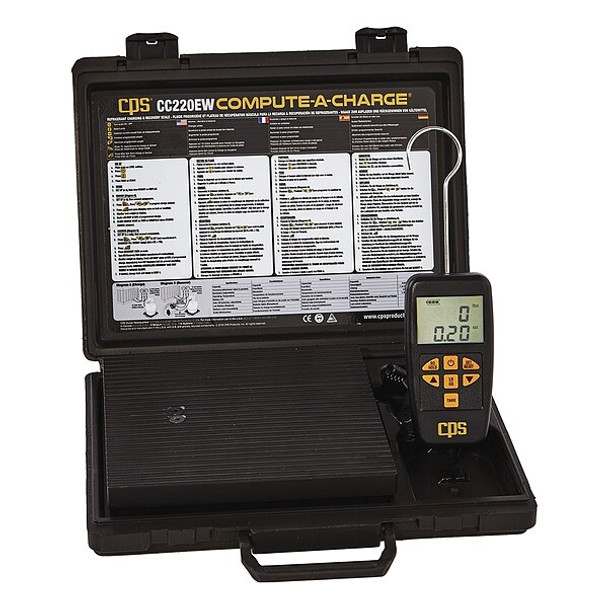 Cps Charging Scale, 220 lb Max, LCD CC220EW