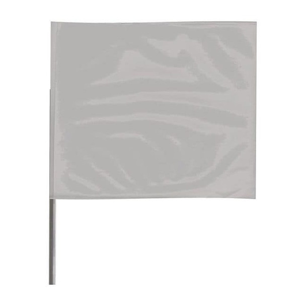 Marking Flag, Vinyl, 15" Wire Staffs, Solid, 15" L., 100 PK
