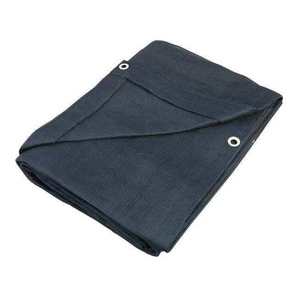 Standard Duty Tarp, 12 x 20 ft, 10 Mil, Black, Polyethylene
