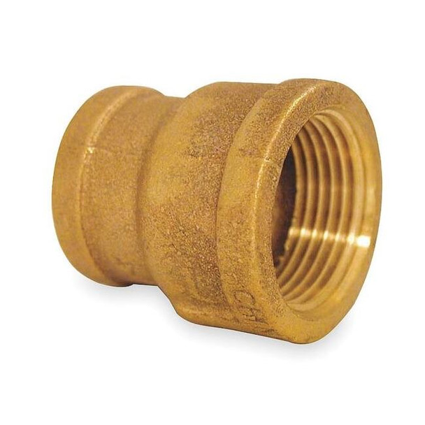 Reducing Coupling Red Brass Reducing Coupling, 2 in Female NPT X 1 in Female NPT