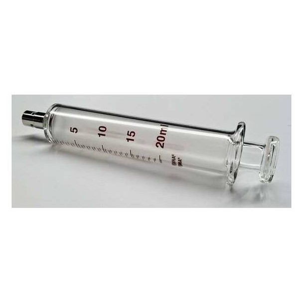Fortuna Reusable Glass Syringe,20 mL,Luer Lock 7.140-41