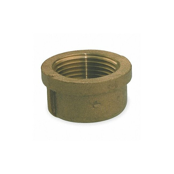 Manufacturer Varies Round Cap, Red Brass, 3/4 in,Female NPT 1VFG8