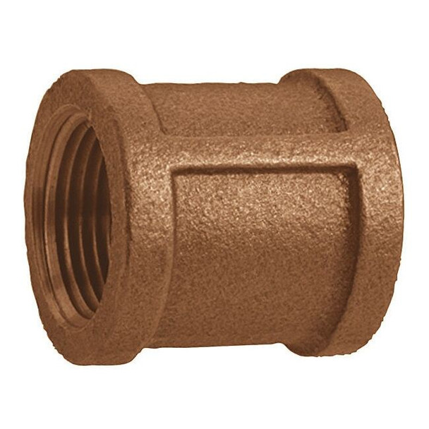 Coupling Red Brass Coupling, 1 1/2 in Female NPT X 1 1/2 in Female NPT