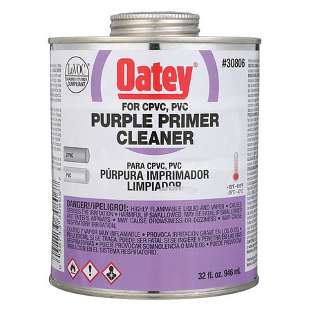 Oatey Purple Primer,Cleaner,32 oz. 30806