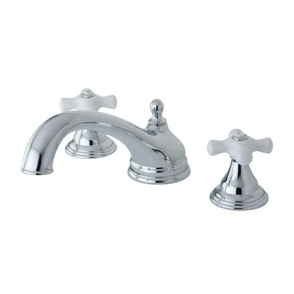 Kingston Brass Roman Tub Faucet, Polished Chrome, Deck Mount KS5531PX