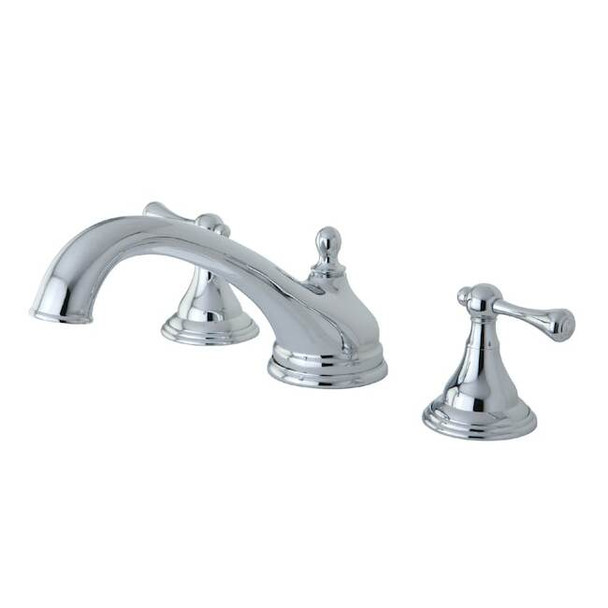 Kingston Brass Roman Tub Faucet, Polished Chrome, Deck Mount KS5531BL