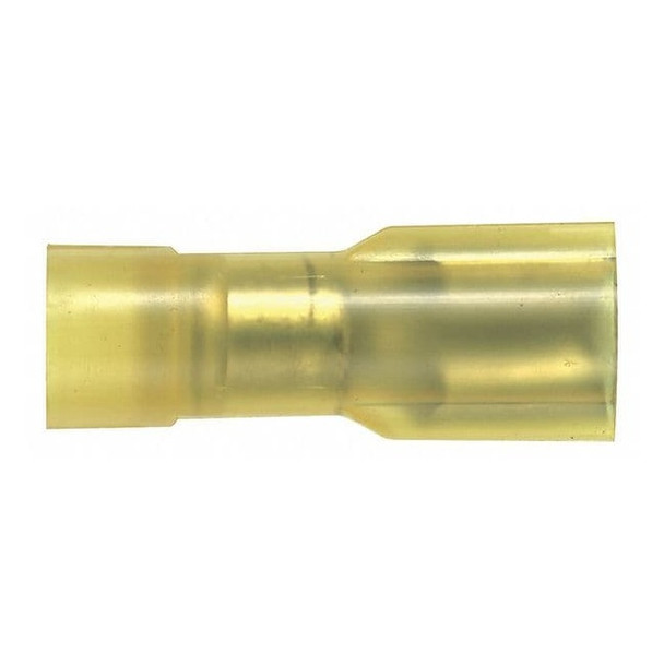 Panduit Female Disconnect, Yellow, 12-10AWG, PK50 DNF10-250FI-L