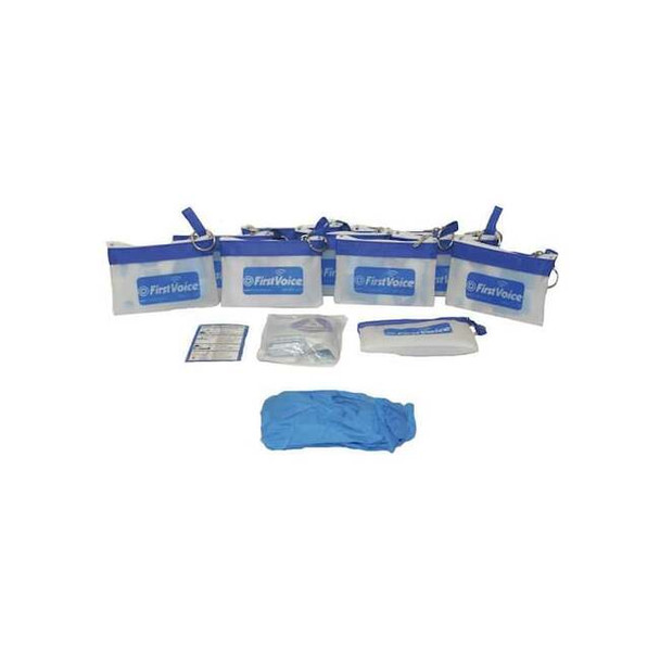 First Voice Refillable CPR Keychain Kit, Polyester, 4 Components KEY4-10