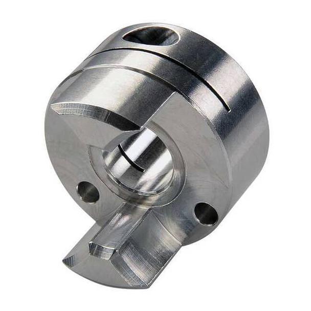 Ruland Curved Jaw Coupling Hub,3/8",Aluminum JC21-6-A