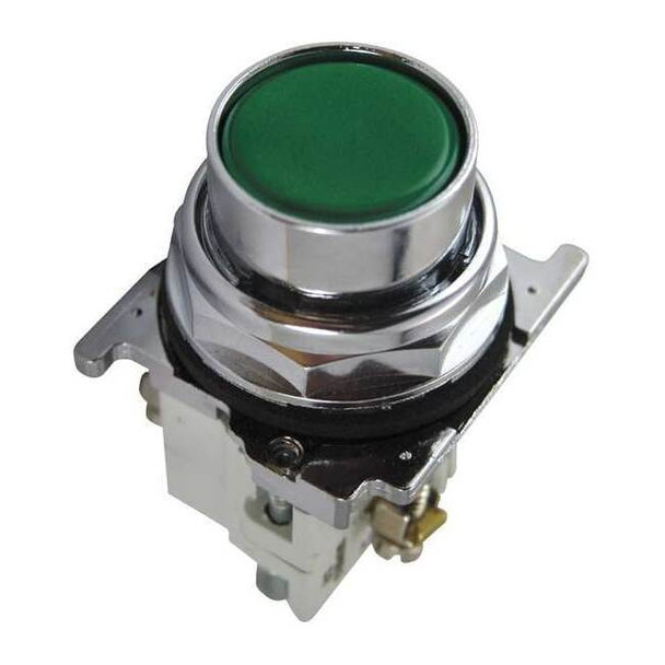 Eaton Cutler-Hammer Non-Illuminated Push Button,30mm,Green 10250T23G