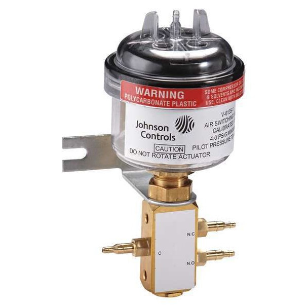 Johnson Controls Air Switching Valve, 1/4 in Barb, 2 to 4 psi V-6135-1