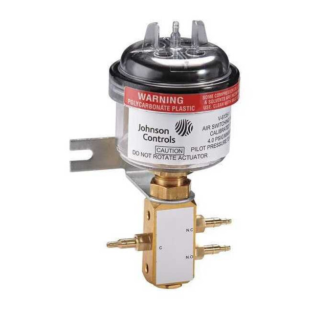 Johnson Controls Air Switching Valve, 1/4 in Barb, 2 to 4 psi V-6135-1