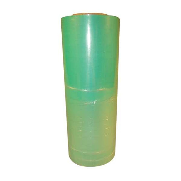 Stretch Wrap, 15" W x 1500 ft. L, 80 ga, Cast Style, Light Green, Standard Duty