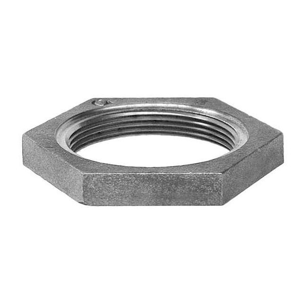 Hex Locknut Hex Locknut, 1-1/2" Pipe, FNPT, Malleable Iron, Class 150