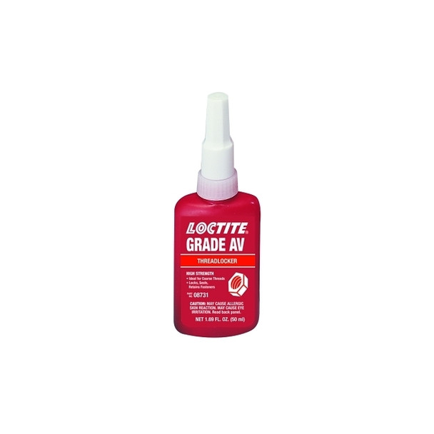 087™ Grade AV Threadlocker, 50 mL, 1 in Thread, Red