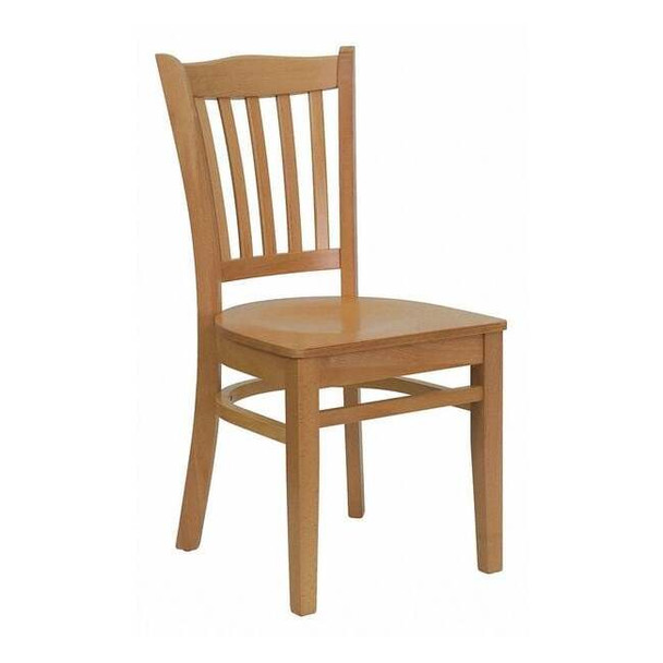 Hercules Restaurant Chair, Wood Back, 17-1/2 in W 20-3/4" L 34-1/2" H