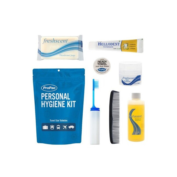 Propac Personal Hygiene Kit,Plastic Bag,PK25 K3929