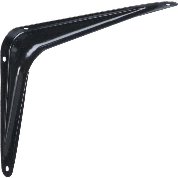 National Hardware 6 In. D. x 8 In. H. Black Steel Shelf Bracket N218-917