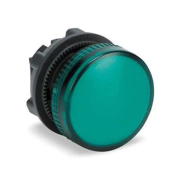 Schneider Electric Pilot Light Head,Green,22mm ZB5AV03